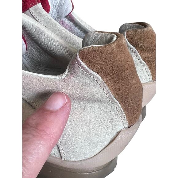 MADE IN ITALY Design Brand Suede Leather Italian Luxury Elegant Sneakers Lace 37 - Picture 4 of 16